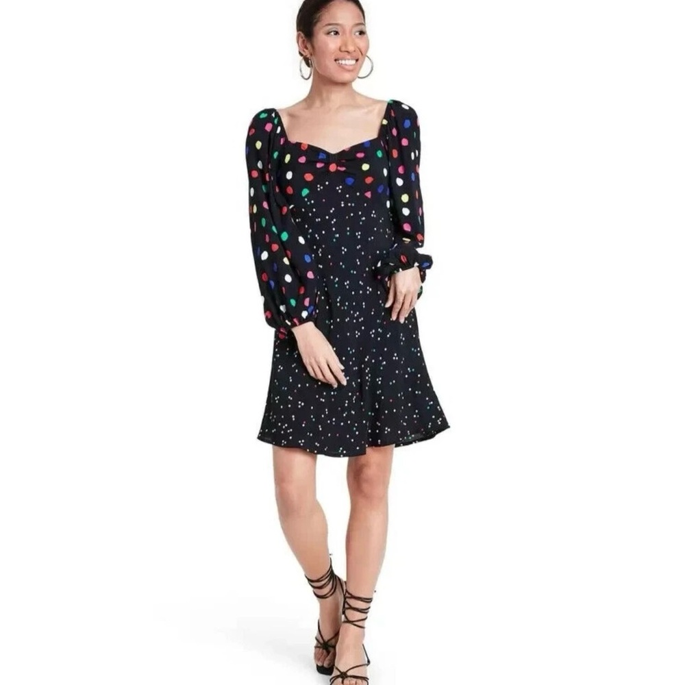 RIXO for Target Multicolored Polka Dot Dress